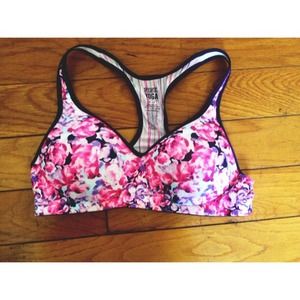 Floral VS yoga sports bra