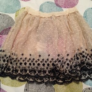 Free People intimately line sheer skirt.