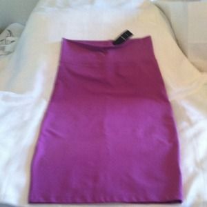 Bebe purple knit skirt with back slit