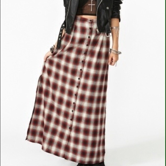 SOLD Unif nevermind plaid skirt - Picture 1 of 2