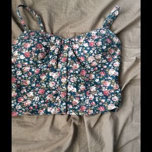 Floral bustier