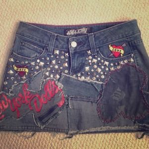 One of a kind KILL CITY size S skirt- Never worn!