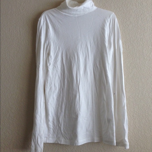 2 J. Crew Turtleneck Tissue T (Black/White)