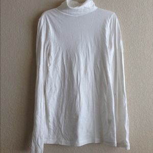 2 J. Crew Turtleneck Tissue T (Black/White)