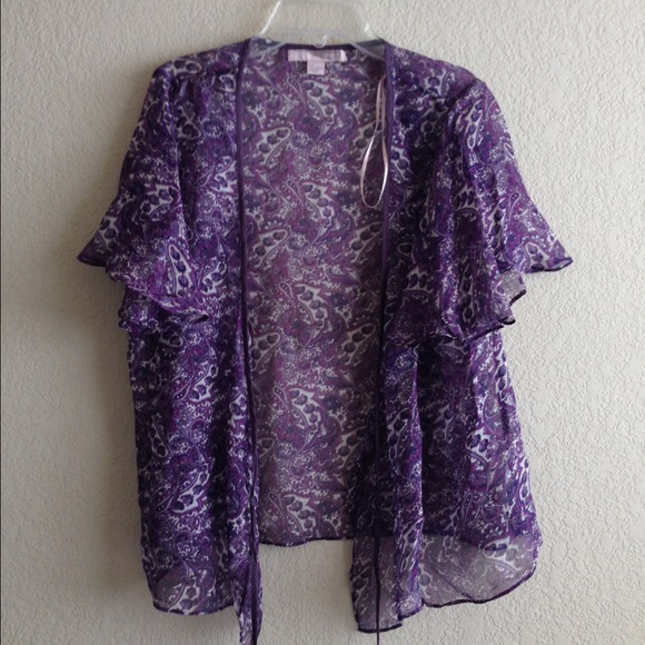 Sheer Lavender Paisley Tieup