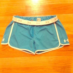 Light blue under armour shorts