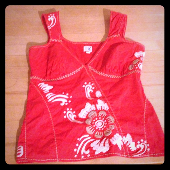 Anthropologie orange summer top