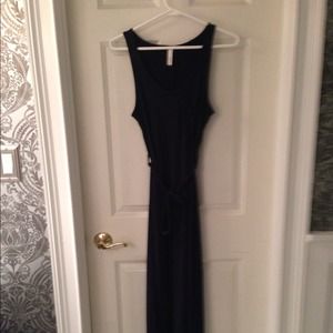 Gifted***Wyatt navy high low dress