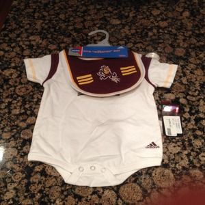 3pc asu infant creeper set
