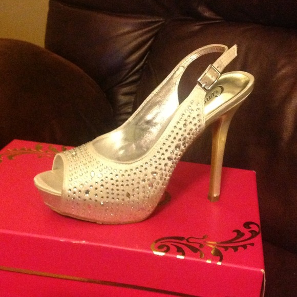 Catustinsilver Jeweled Pumps by Candie's