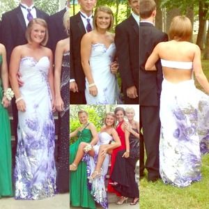 Prom dress size 4 worn once! Comfy and beautiful!