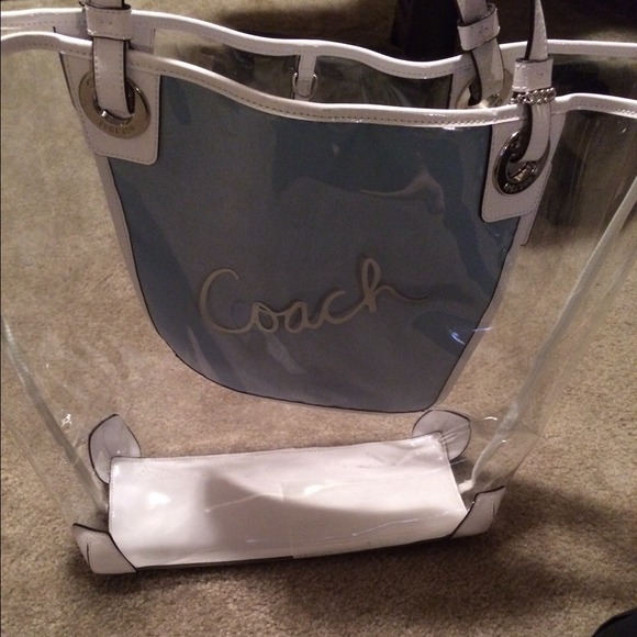 SOLD! Clear coach tote