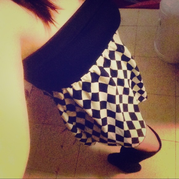 NWT! Strapless black and white dress!