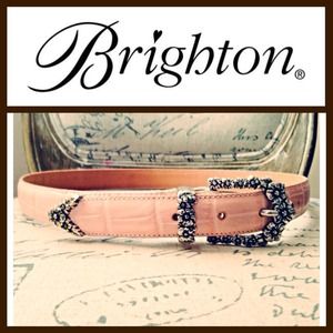 Beautiful Brighton Pink Leather Belt