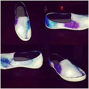 Galaxy Dye Sneakers!!