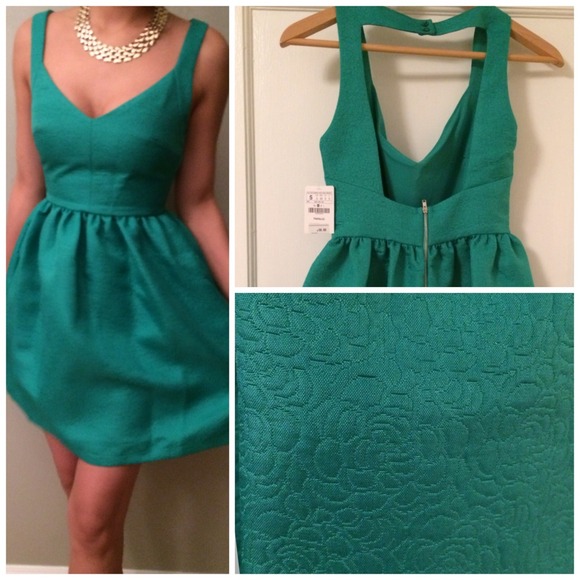 ZARA dress sweetheart, backless, skater, jacquard