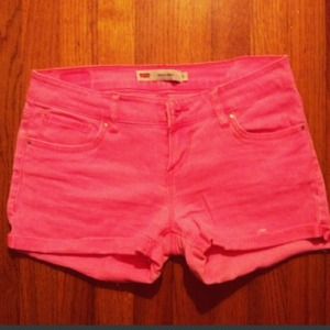 Pink Levi Shorts