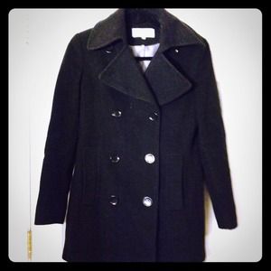 🚫SOLD Calvin Klein Wool Cashmere Blend Peacoat