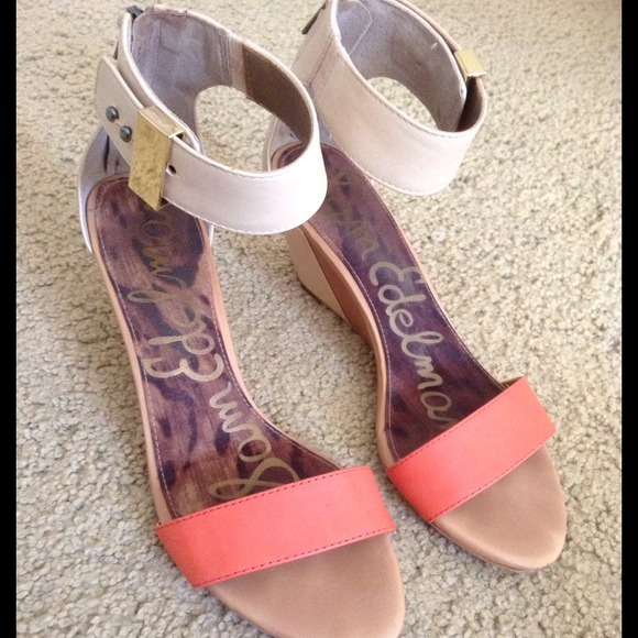 SOLD Sam Edelman ankle strap 'Sophie' wedges