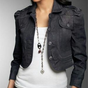 Juicy couture crop denim jacket