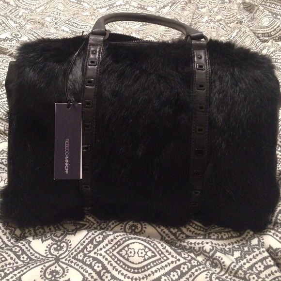 SOLD❌ Bunny fur Rebecca minkoff bag!