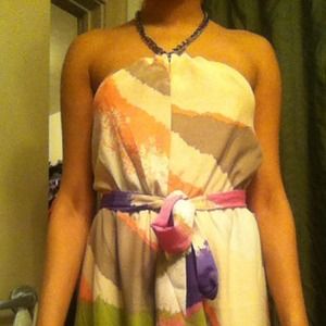 NEVER WORN Jealous Tomato Halter Dress.