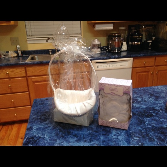 Flower Girl Basket and White Rose Peddles