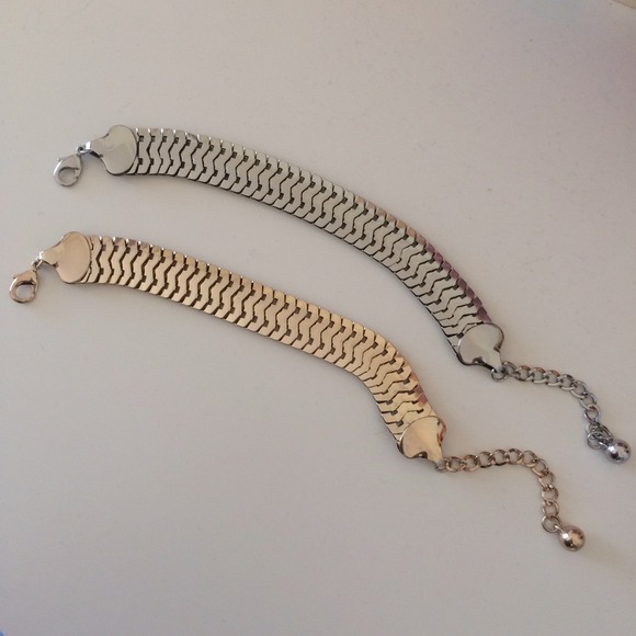H&M Gold and Silver Link Bracelets