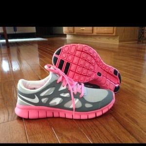 Pink & Gray Nikes