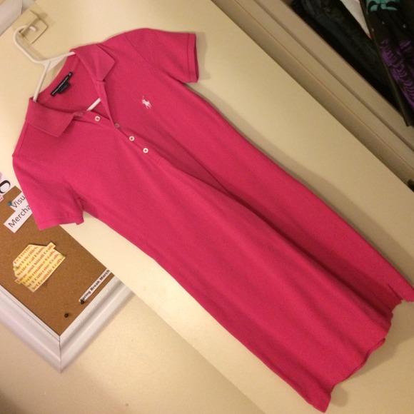 Pink Collar Polo Dress