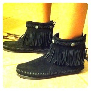 Leather Minnetonka Boots ON HOLD