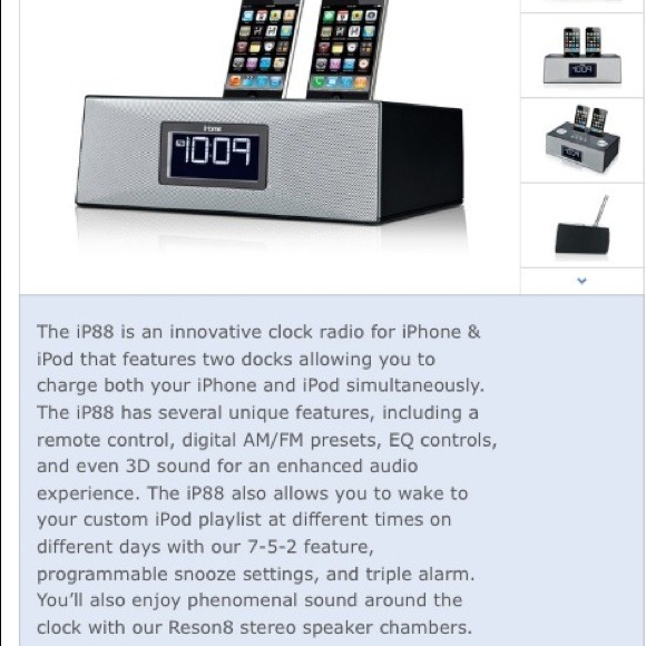 Other - I-home model IP88 dual dock- reduced
