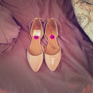 Shoes - Nude ankle strap flats Shoes - Nude ankle strap flats