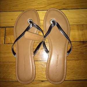 SOLD - *NEW* Banana Republic Gold Flip Flop