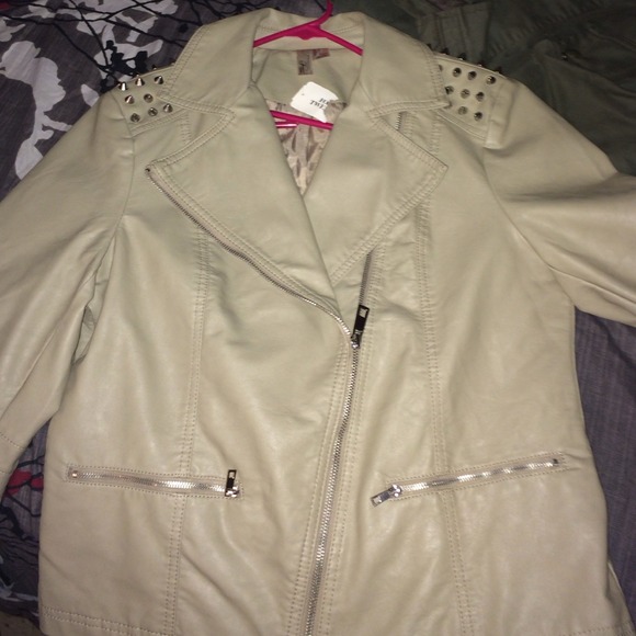 Forever 21 studded faux leather