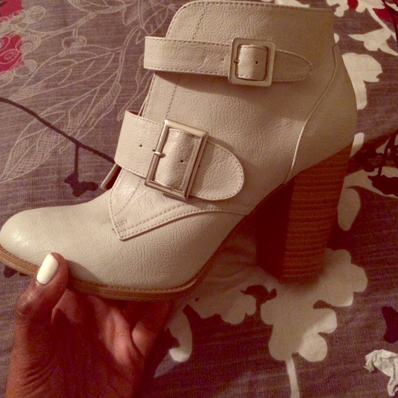 Grey Charlotte Russe booties. Never worn
