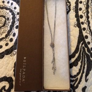 Silpada silver knot necklace