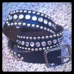 B-low the Belt Black leather belt