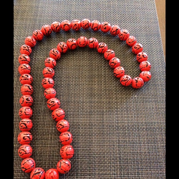 Japanese Red Necklace