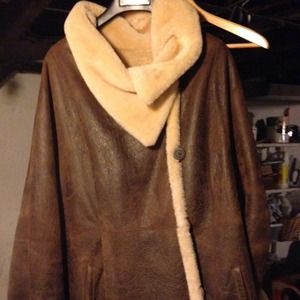 Blue Duck ladies shearling coat. Like new.