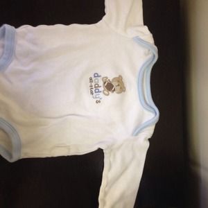 Carter's daddy's Allstar long sleeve onsie