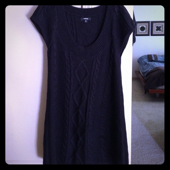 Black knitted Express Dress