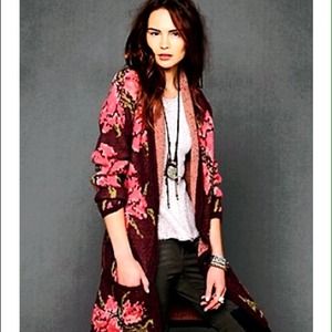 Freepeople mulberry pink cardigan