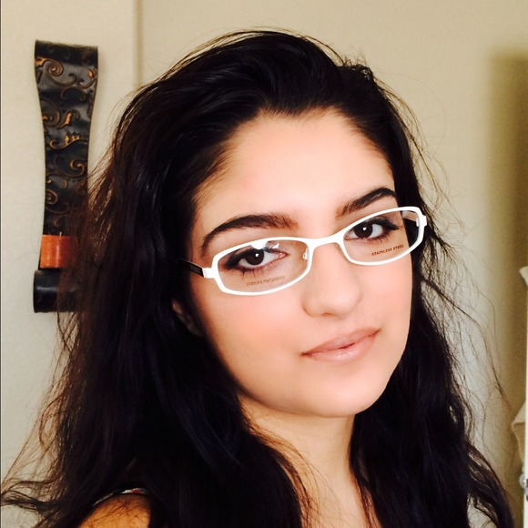Emporio Armani Optical Frames: White-Gold Frame