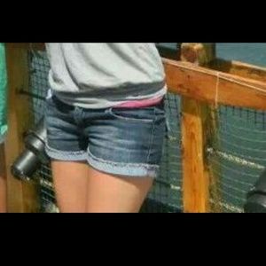 Roxy cuffed denim shorts!