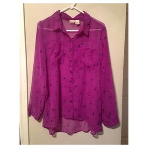 ⭐️See Through Purple Blouse⭐️