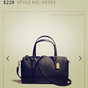 ✋ON HOLD✋Black leather Coach purse👜