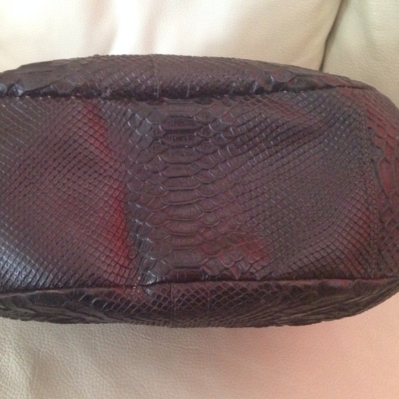 Authentic Dark Brown Python Coach Hobo - Picture 2 of 4