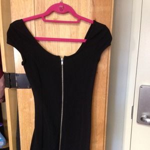 Black Zip-up Bodycon