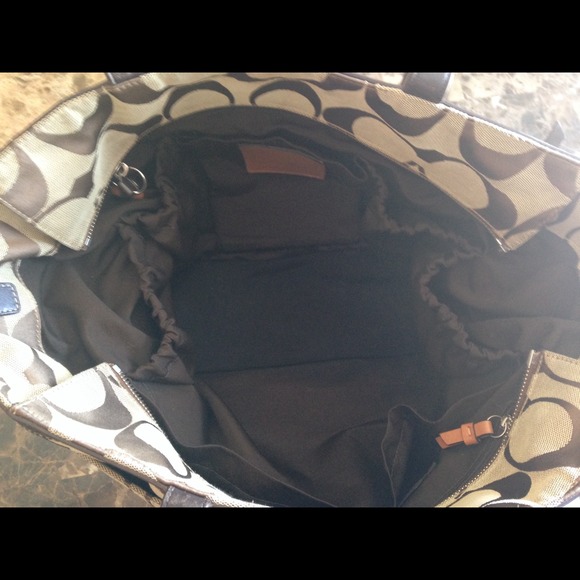 Authentic Coach Signature Diaper Bag - Picture 4 of 4